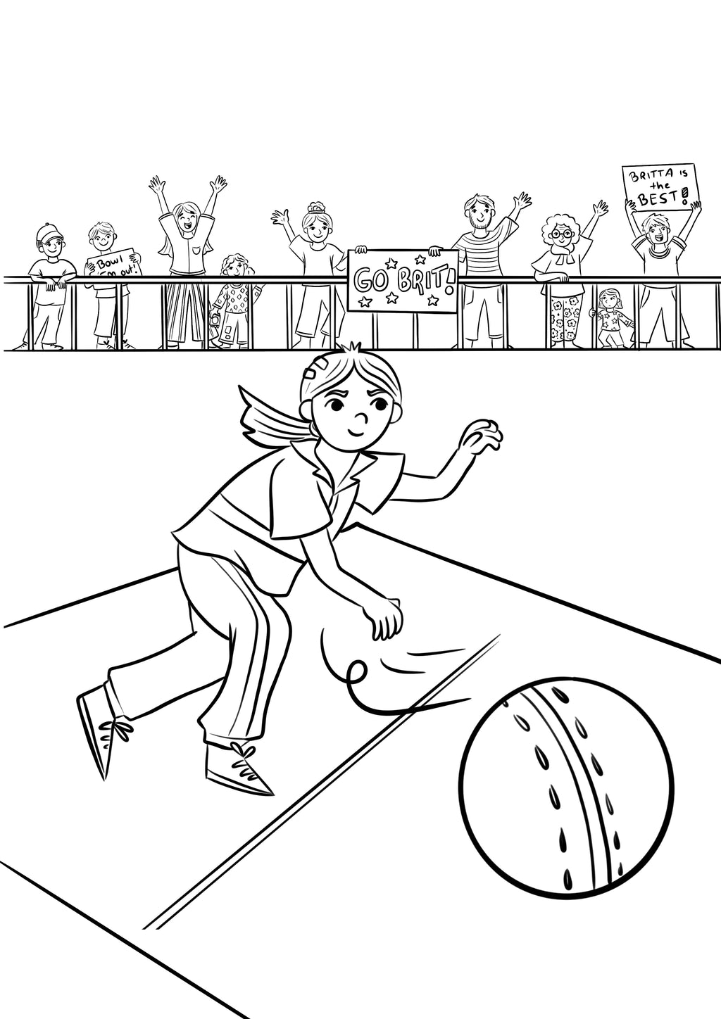 Britta Bowls Beauties Set of 3 Colouring Pages
